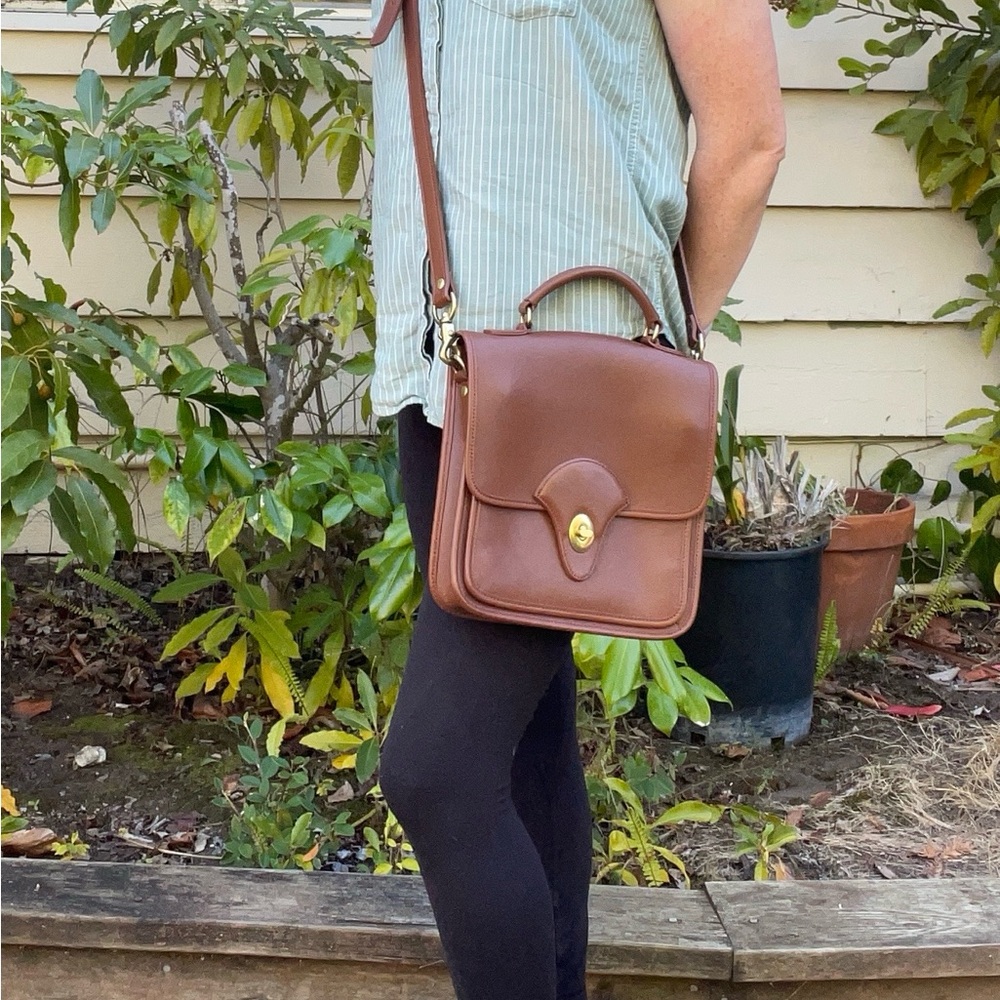Vintage Kirkland Leather Top handle and crossbody satchel